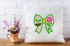 Floral Garden Bow Machine Embroidery Product Image 1