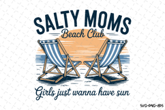 Salty moms Beach Club Svg | Quotes Svg | Svg Cut Files Product Image 1