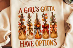 A Girl's Gotta Have Options PNG, Funny Christmas PNG Product Image 2