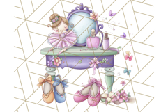 Ballerina Clipart PNG, Cute Ballet Girl Illustration Art Product Image 5