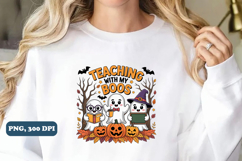 Teaching With My Boos PNG, Halloween Png Product Image 5