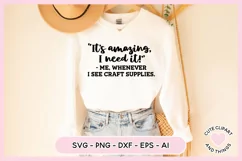 Crafter SVG - Me Whenever I See Craft Supplies SVG Product Image 2