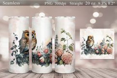 Owls Tumbler Sublimation Wrap Bundle Product Image 6