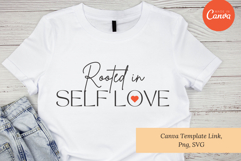 Self Love Quote Design | PNG, SVG, Canva Template Product Image 4