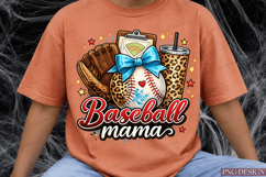 Baseball Mama Sublimation Design Product Image 5