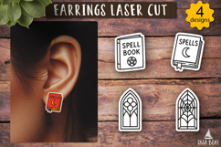 Halloween earrings svg Laser cut Bundle Product Image 3