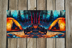 Tent in forest | 4 summer Mug Sublimation design PL Product Image 5