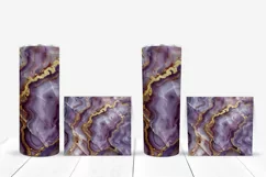 Purple Marble Tumbler Sublimation, Glitter Tumbler Designs Product Image 5