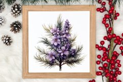 Lavender And Christmas Tree Sublimation Clipart Product Image 4