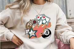 Retro Gambling Tattoo PNG | Vintage Casino Sublimation Product Image 2