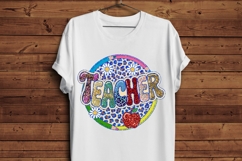 Glitter Teacher Sublimation Design Product Image 4