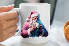 Christmas Purple Santa Claus Sublimation, Christmas PNG Product Image 5