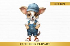 Cute dog clipart, animal sublimation Product Image 1