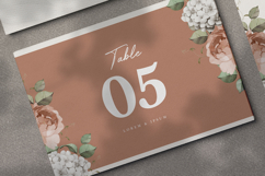 elegant wedding invitation card with roses watercolor Product Image 5
