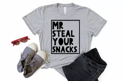 Mr Steal Your Snacks, Toddler SVG, Funny Kid Shirt SVG Product Image 3