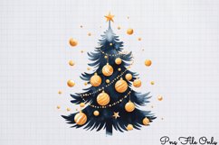 Winter Christmas Tree Sublimation PNG Product Image 1