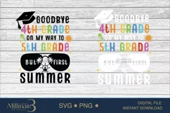 Goodbye 4th Grade SVG|On My Way To 5th Grade,|But First Sum Product Image 5