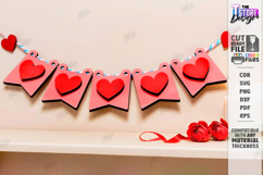Valentine's Day Mini Elements Laser Cut | Bench Sign | Love Product Image 1