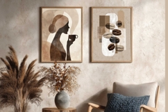 Coffee Silhouette Prints Minimalist Kitchen Art, Set of 2 Product Image 2