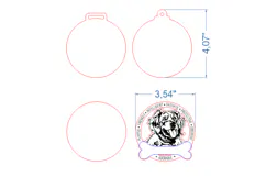 Dog Medal Golden Retriever SVG laser cut files for Glowforge Product Image 4