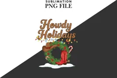 Howdy Holidays png design for T-shirts Product Image 2