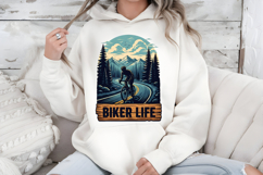 Biker Life PNG, Mountain Road Cycling Sublimation Design Product Image 5