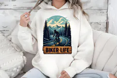 Biker Life PNG, Mountain Road Cycling Sublimation Design Product Image 5