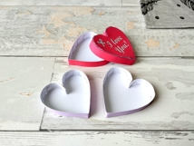 Miniature Valentine day candy box heart shape digital file Product Image 8