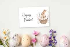 Watercolor Easter Bunny clipart Product Image 5