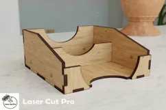 desk organizer For business Card | wooden box svg | SVG Product Image 5