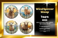 Sheep Wind Spinner Sublimation - 04 Variation Product Image 1