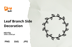 Leaf Branch Side Decoration Product Image 1