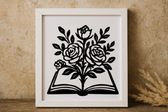 Floral Book SVG Design Product Image 1