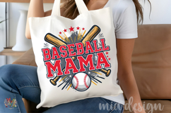Baseball Mama PNG, Sports Game Day Star Sublimation Design Product Image 5