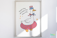 4th of July Silly Goose SVG PNG Product Image 4