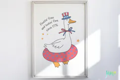 4th of July Silly Goose SVG PNG Product Image 4