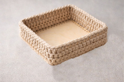 Square basket base 14 inch 35 cm digital file laser cut temp Product Image 5