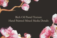 Hand Painted Sakura PNG Elements - Watercolor &amp; Oil Pastel Product Image 5