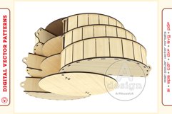 Box Organizer v30 - laser cut file - Glowforge ready SVG Product Image 5