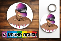 Joyful Sublimation Circle Designs, Afro Mam Product Image 1