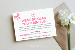 Luxury Coquette Thank You Card Template | Pink Elegant Product Image 5