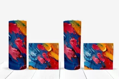 Art Paint Tumbler Sublimation Designs, Art Tumbler Wrap Product Image 5