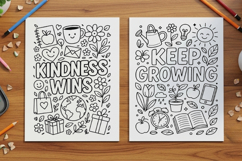 10 Motivational Quotes Coloring Pages PDF Bundle Product Image 5