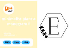 Minimalist Plant Monogram Product Image 1
