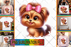 RADIANT TOTE BAG Designs PNG, 3D Dog Product Image 1