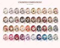 Hair Decor DIY Clipart Set Addon Product Image 5