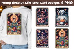Funny Skeleton Life Tarot Card Designs Product Image 1
