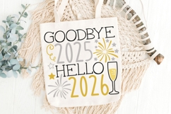 Goodbye 2025 Hello 2026 svg, New years Eve Svg, New Year Svg Product Image 4