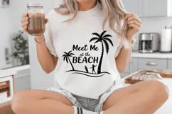 Meet Me at the Beach SVG Design, Summer & Beach SVG Design Product Image 5