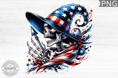 4th of July Skeleton - 4th Of July PNG Design Product Image 1
